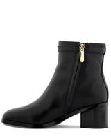Tommy Hilfiger TH Buckle Riding Mid Heel Boot