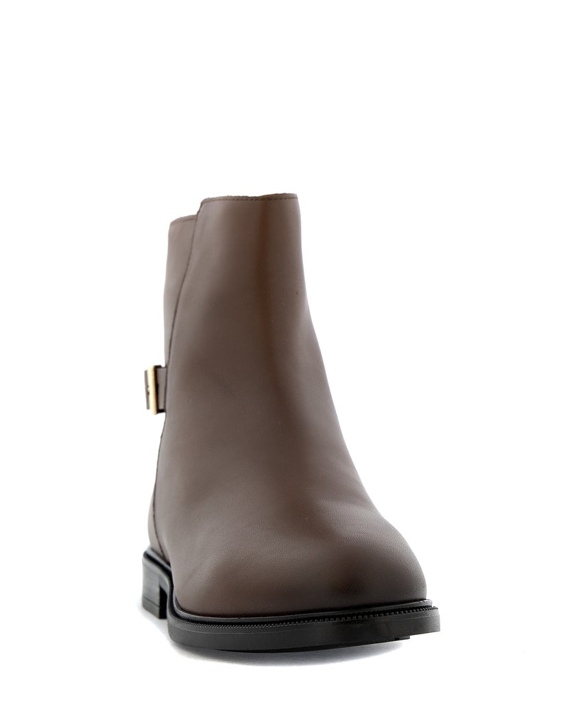 Tommy Hilfiger Buckle Leather Ankle Boot