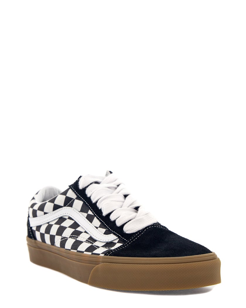 Vans Old Skool Fat Lace Checker BLA