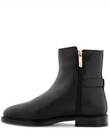 Tommy Hilfiger Buckle Leather Ankle Boot