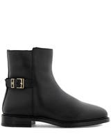 Tommy Hilfiger Buckle Leather Ankle Boot