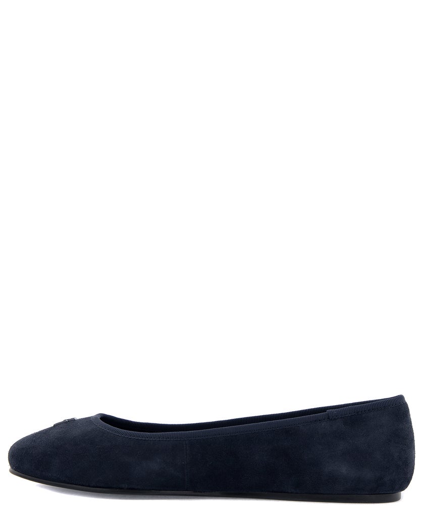 Tommy Hilfiger TH Hardware Suede Ballerina