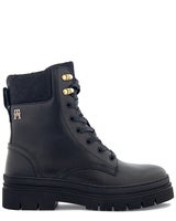 Tommy Hilfiger Cleated lace-up lthr mix mono