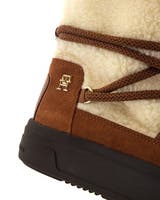 Tommy Hilfiger Lace-up faux shearling boot