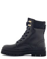 Tommy Hilfiger Cleated lace-up lthr mix mono