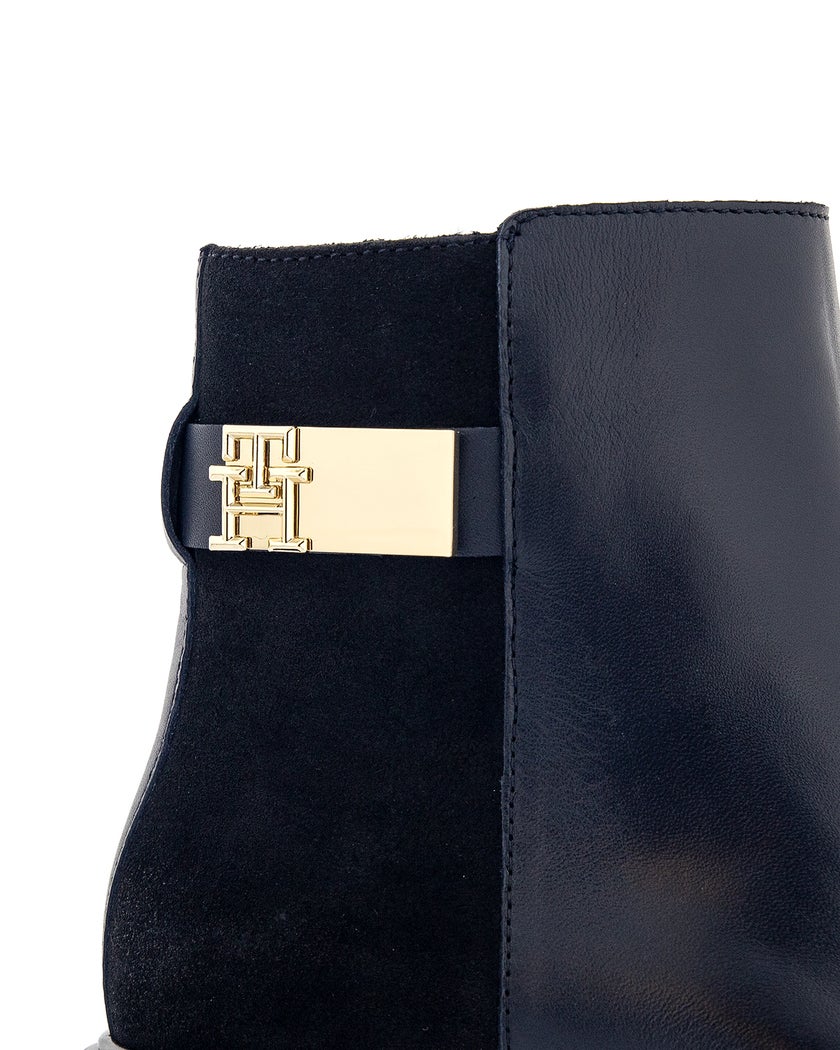 Tommy Hilfiger Logo leather mix chelsea
